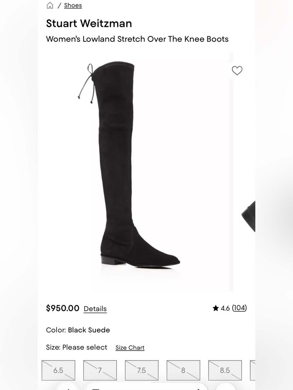 Stuart Weitzman
Women's Lowland Stretch Over The Knee Boots